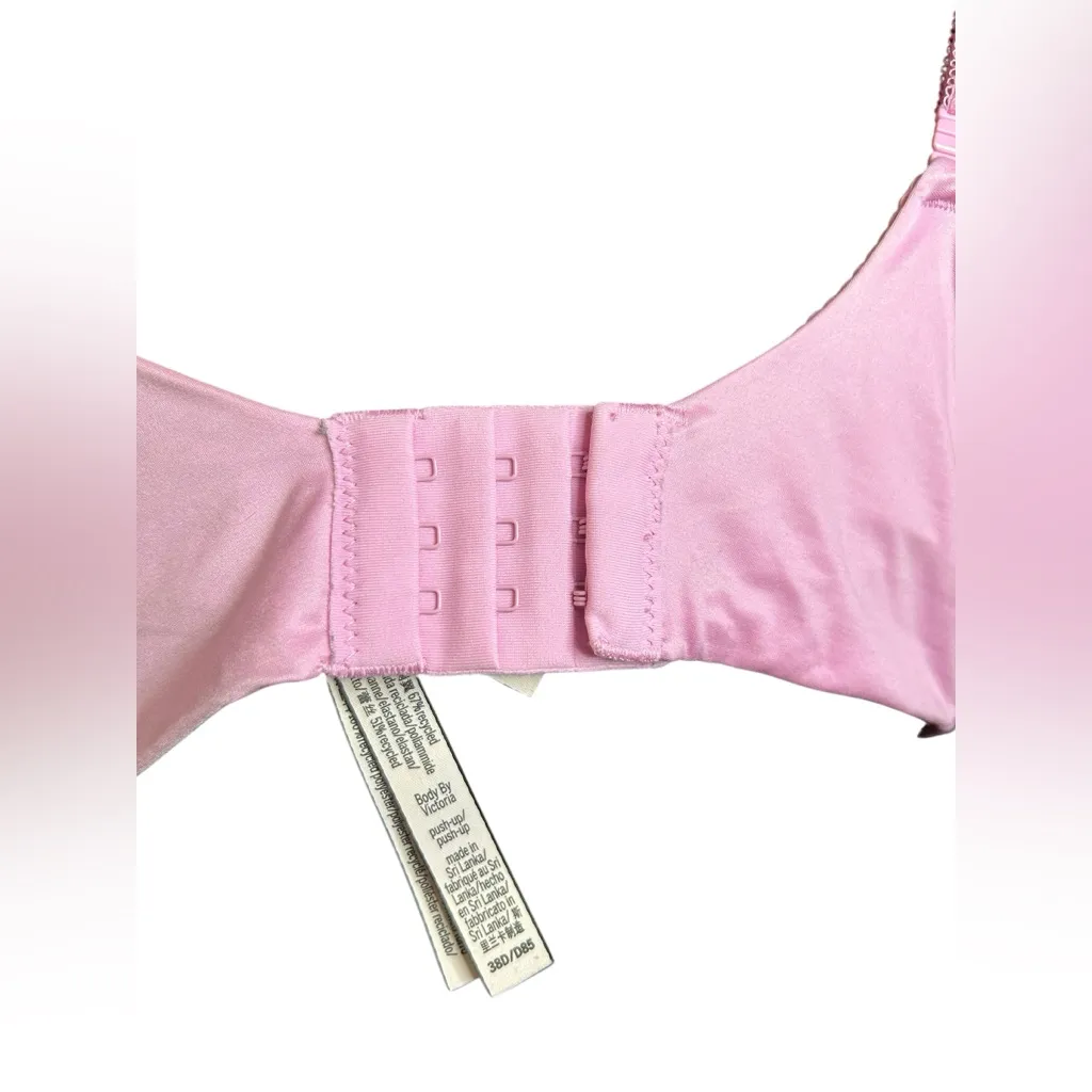 Victoria's Secret Coquette Style Pink Lace Push-up Bra with mini cream bow - Image 6