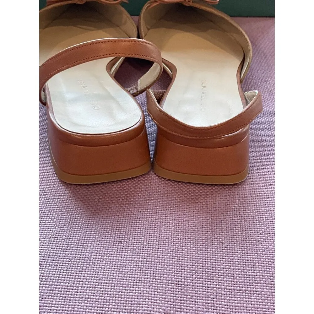 Chelsea Paris Yona Flats in Nutshell 39 with box Womens Low Heel Slingbacks Brown Size 8 - Image 9