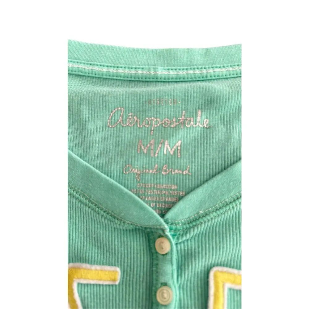 Y2K  Aéropostale long-shirt with embroidered logo size M - Image 3