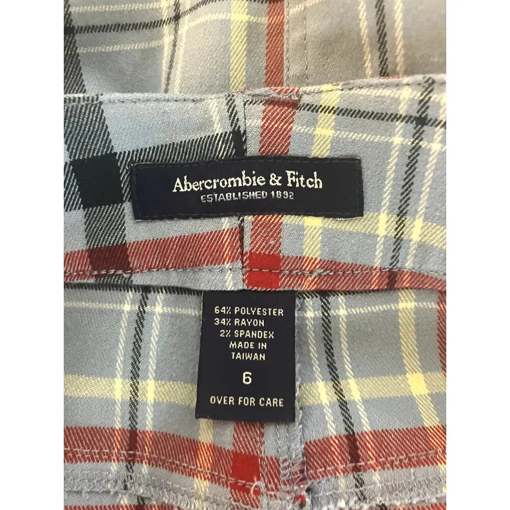 Vintage Y2K ABERCROMBIE & FITCH Plaid Mini Skirt PREPPY CLUELESS 6 Small S - Image 7