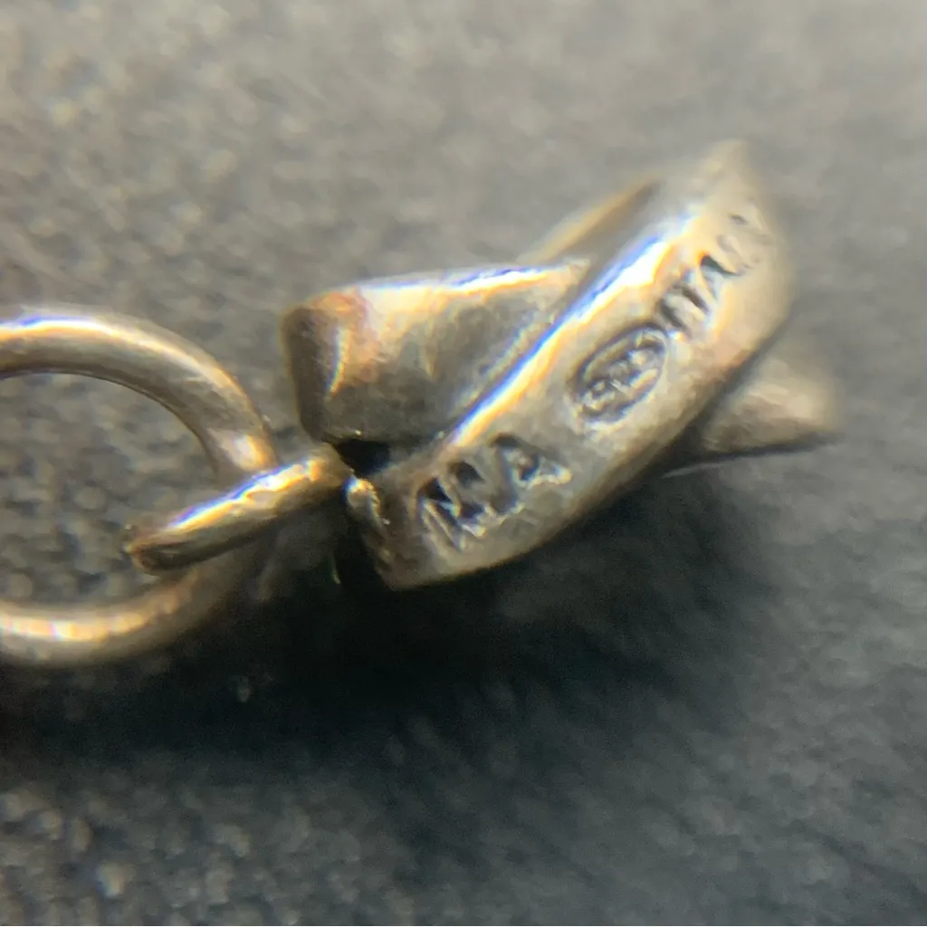 Kay Jewelers Charmed Memories Murano Glass Heart Dangle Charm Orange/gold 925 MA Orange - Image 4