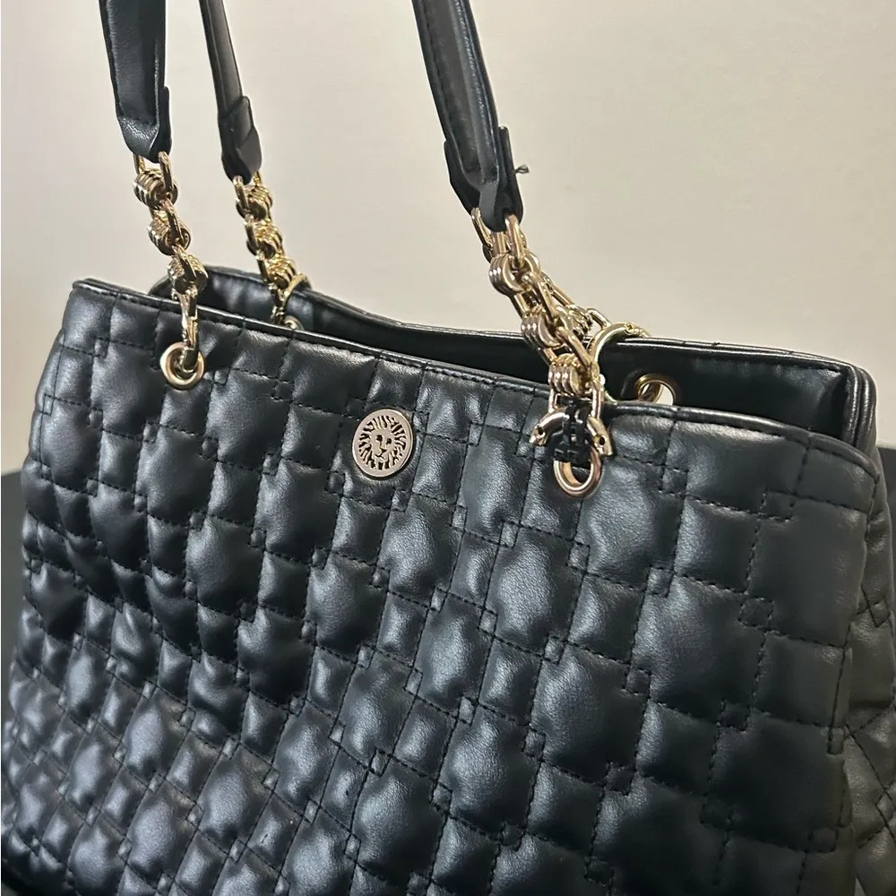 Anne Klein Black Quilted Shoulder Bag-Like Brand NEW - Image 2