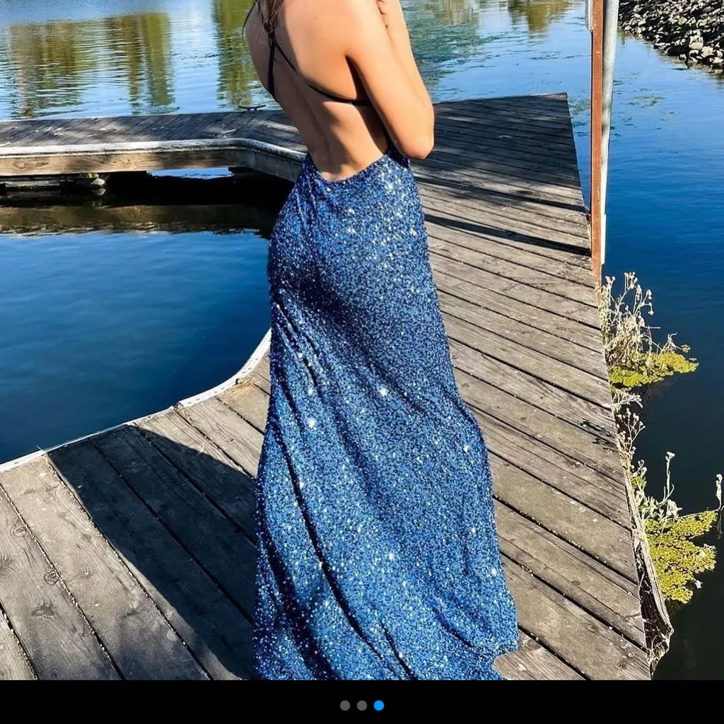 NWT Cinderella Devine  sapphire, blue gown - Image 7