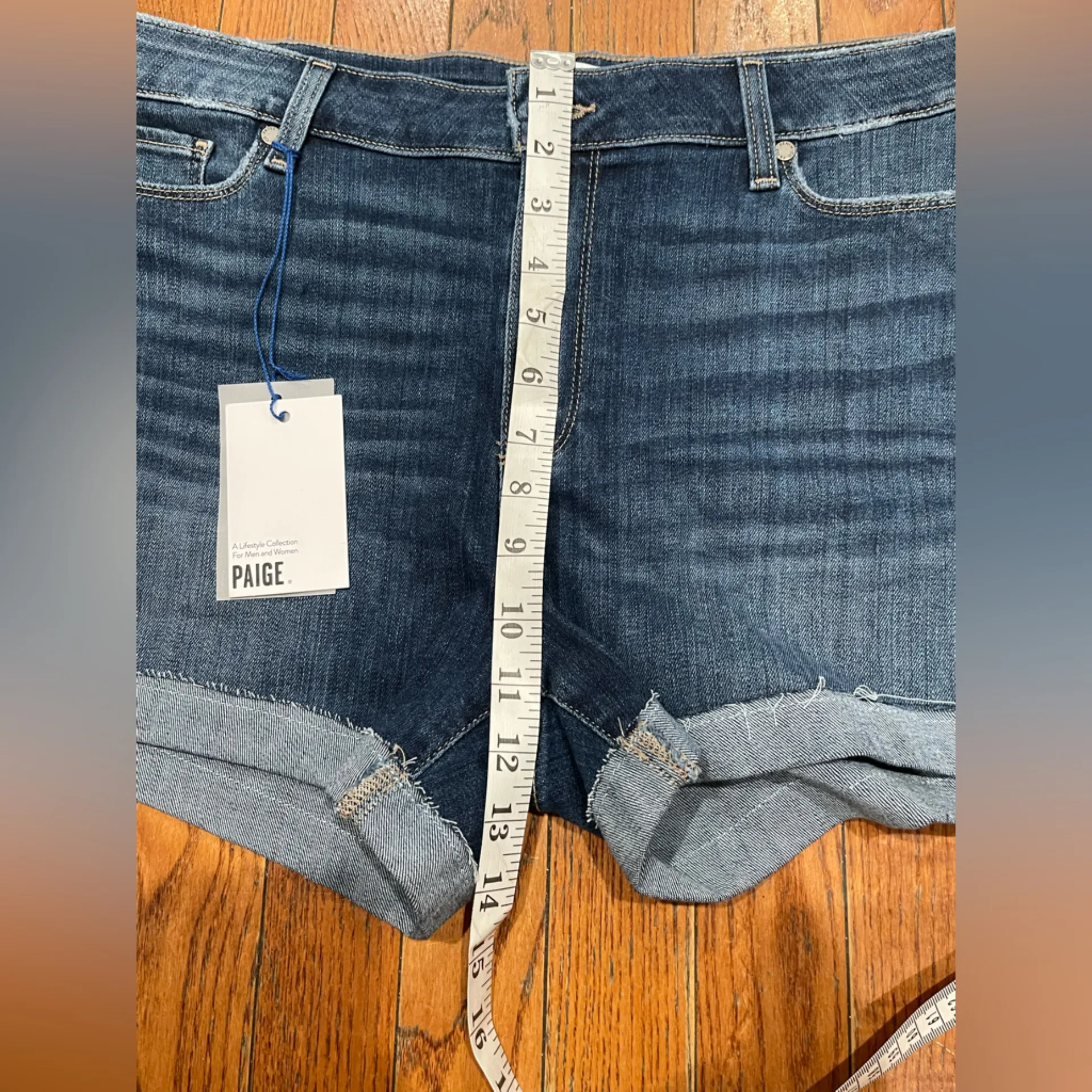 PAIGE Indigo Denim Skirt - Image 7