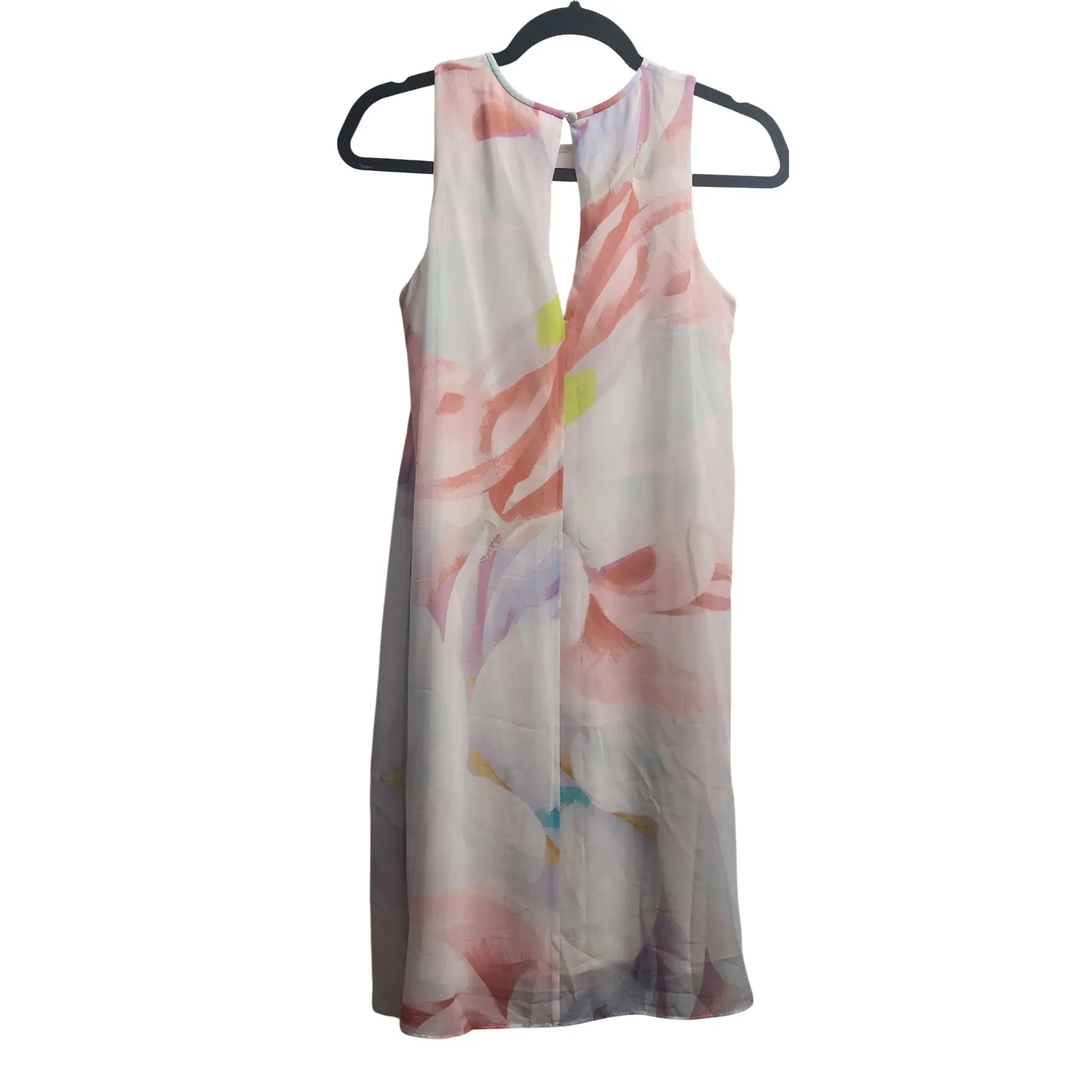 Calvin Klein Women Dress Abstract Floral Print Sleeveless Knee Length Size 4 - Image 2