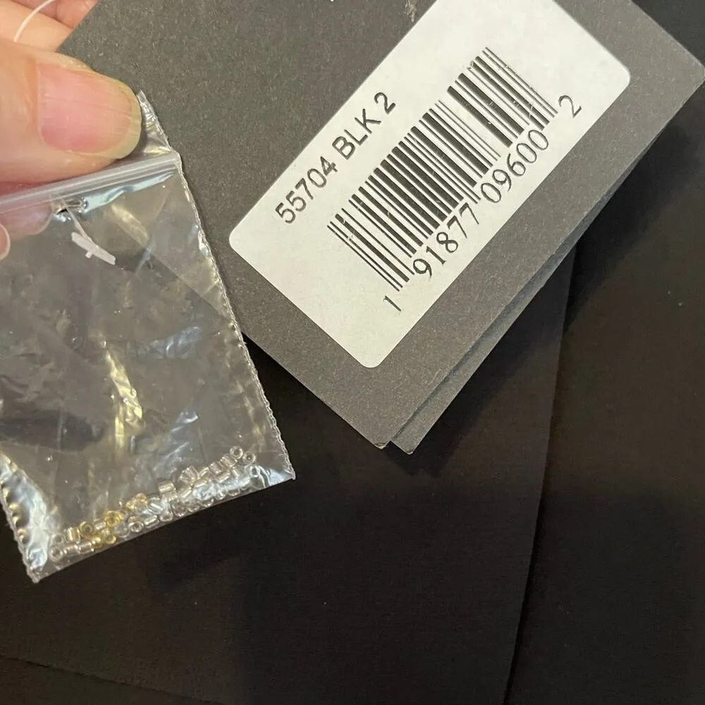 Mac Duggal Black Sequined Embellished Shoulder Evening Gown Style 55704 Sz 2 NWT - Image 10