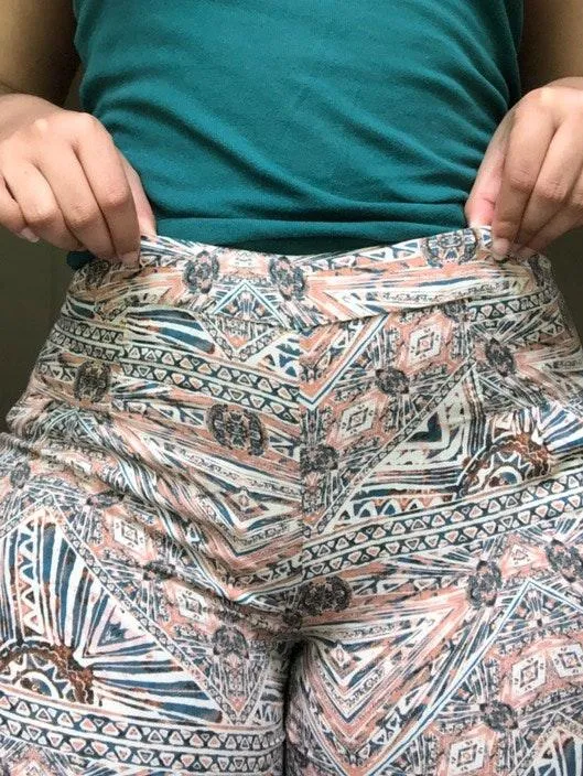 Printed Palazzo Style High Waist Pants - Image 6