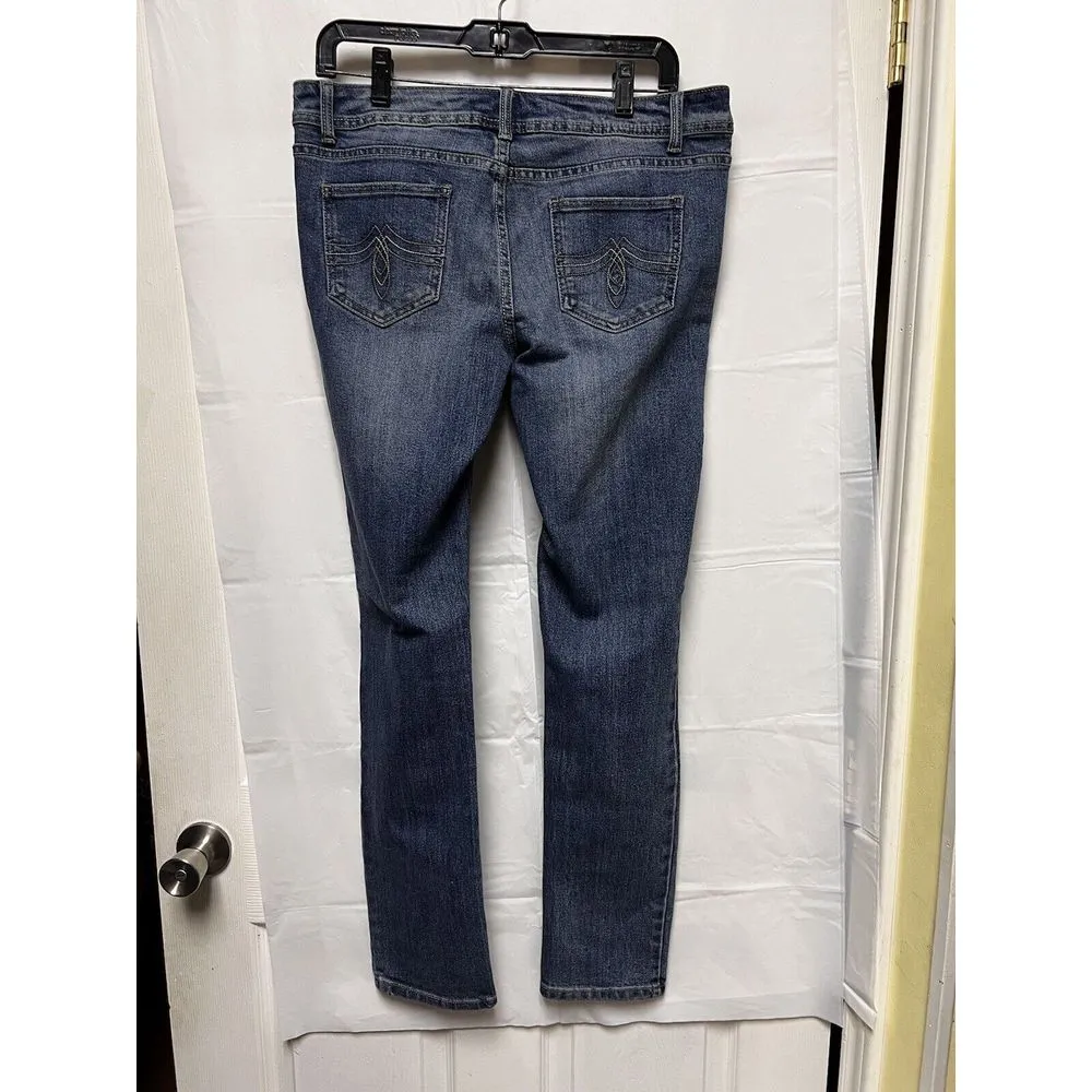 SO Jeans Women's Size 13 Mid Rise Slimming Straight‎ Light Wash 32x30  BQE-C - Image 6