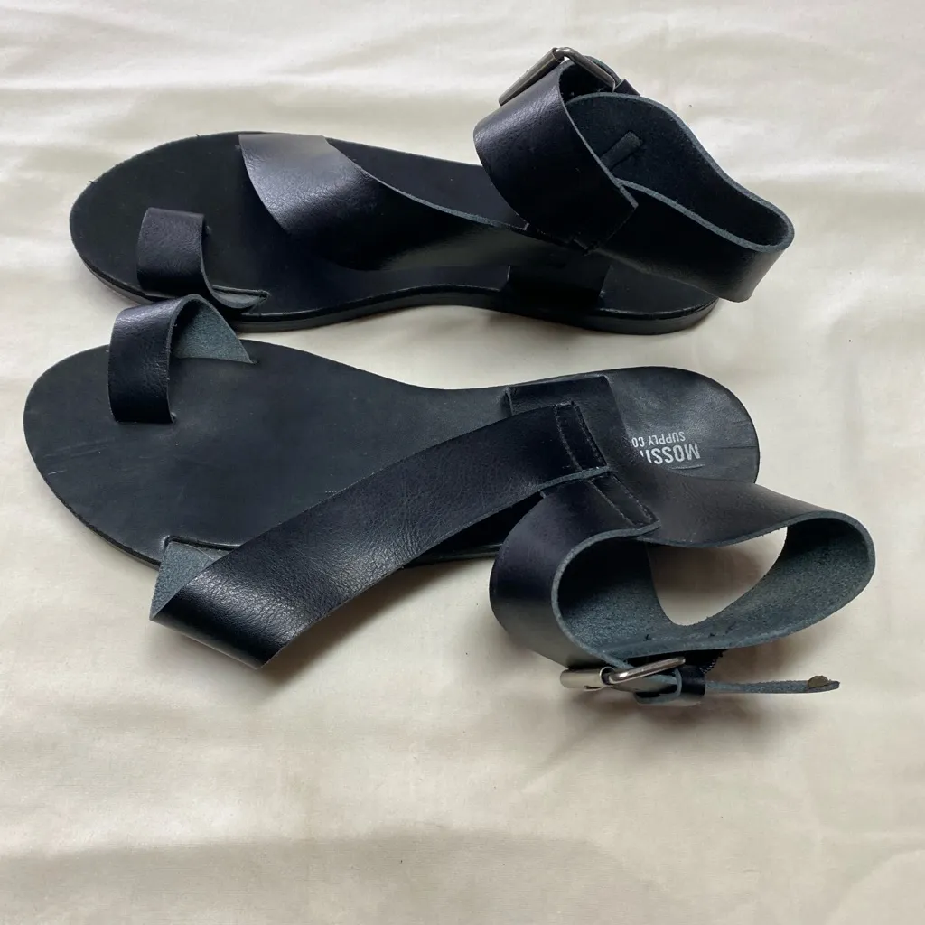 Mossimo Supply Co. Black Strappy Sandals Size 10 - Image 4