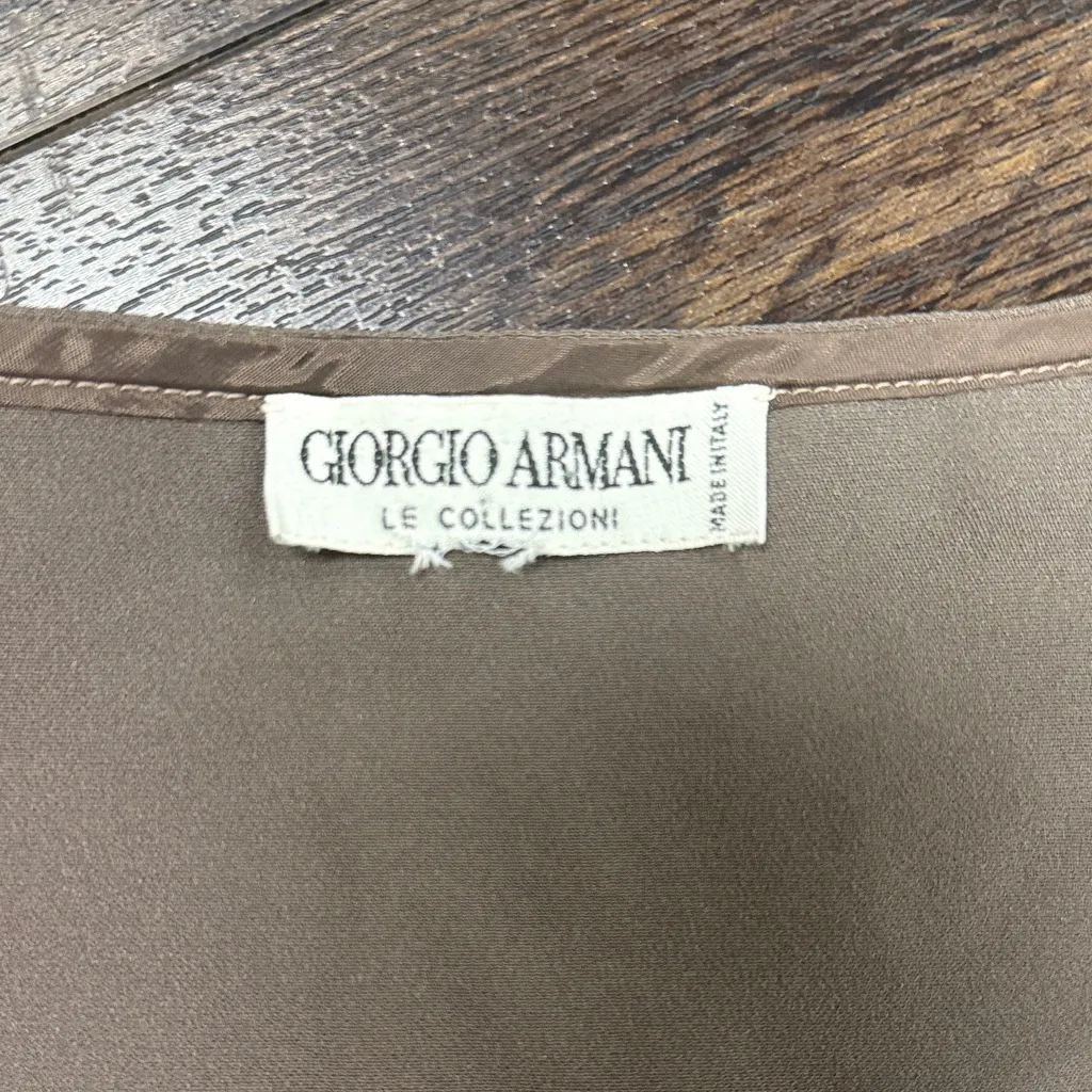 Giorgio Armani  Taupe Tank Top - Image 2