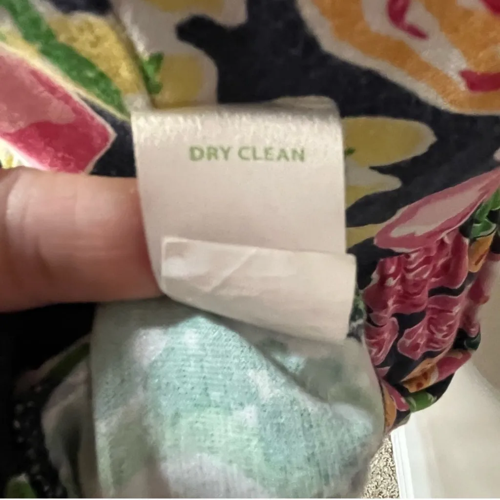 Lilly Pulitzer pink blue green floral one shoulder dress - Image 8