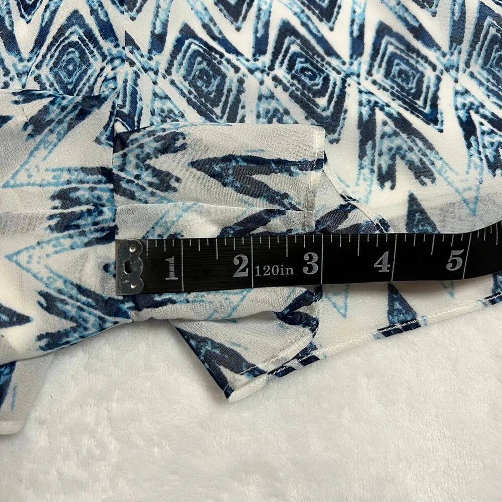 Women's High Rise Aztec Print Shorts Size X - Image 8