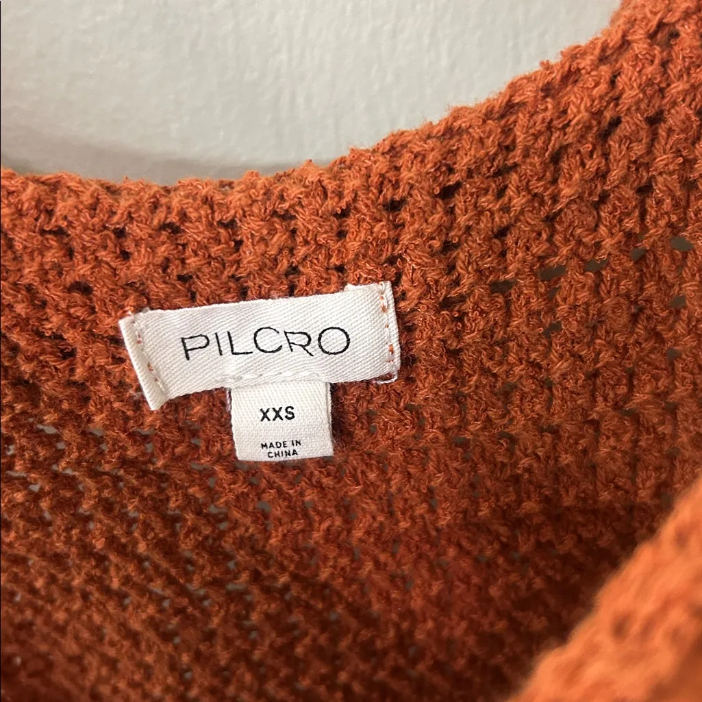 Anthropologie Pilcro Ruffled Sweater Tank Top Sz XXS - Image 5