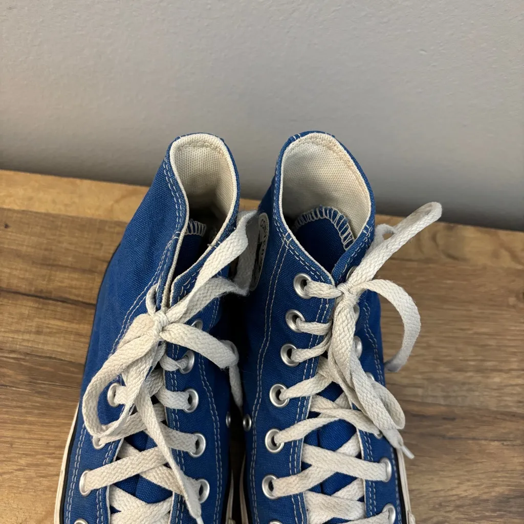 Converse Chuck Taylor High Top Sneakers Shoes Blue Women’s - Image 5