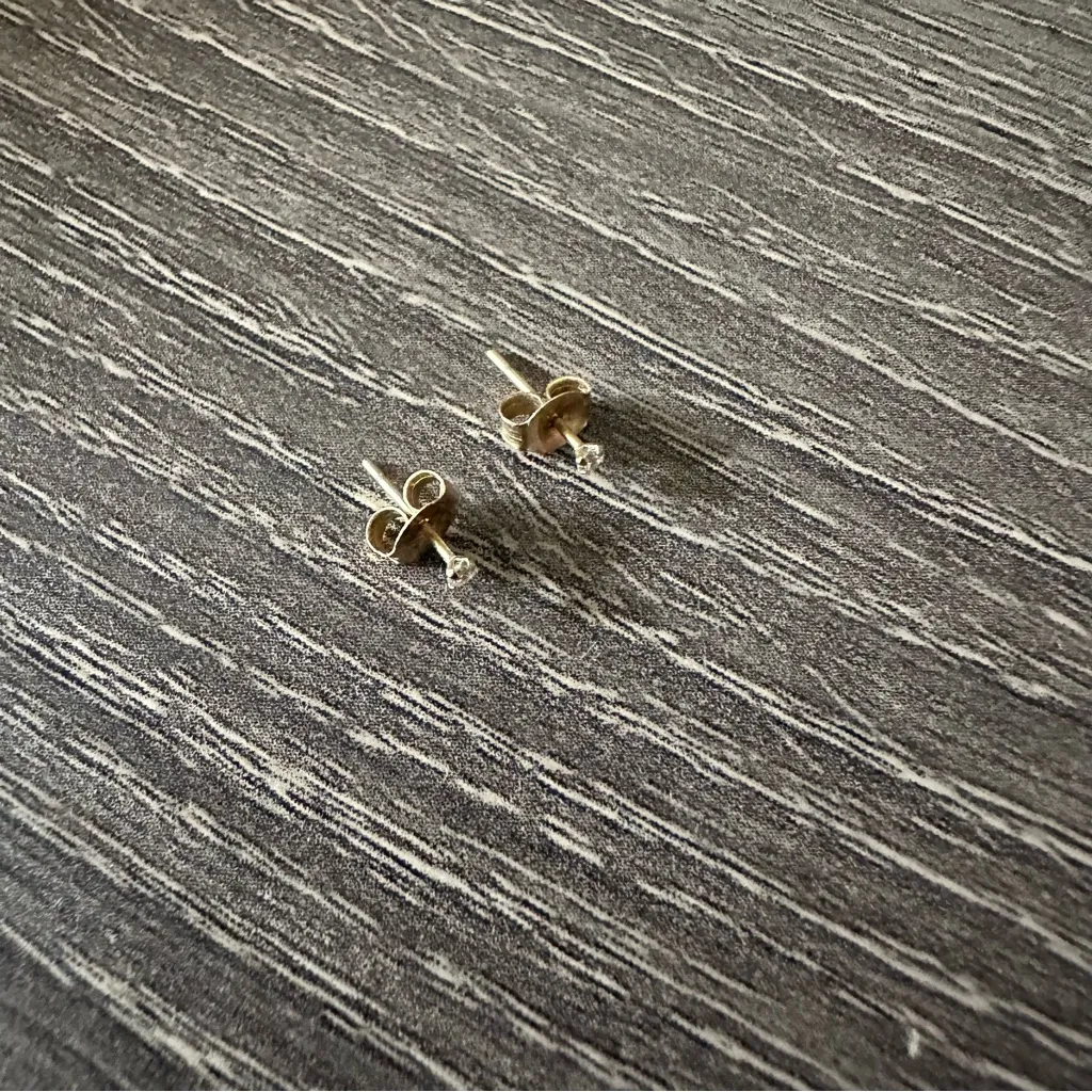 14K Gold Tiny Stud Earrings Solid 14K Gold - Image 4