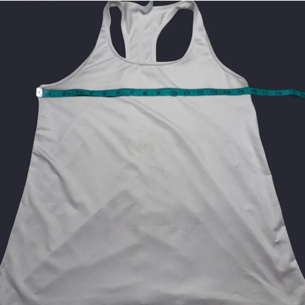 Fabletics Cream Racerback Tank Top - Image 4