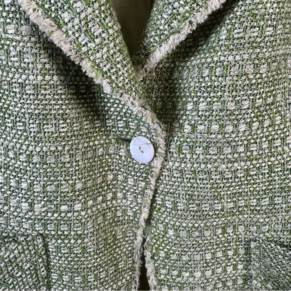 ZARA Tweed Blazer Jacket – Size 6 (Small) - Image 7