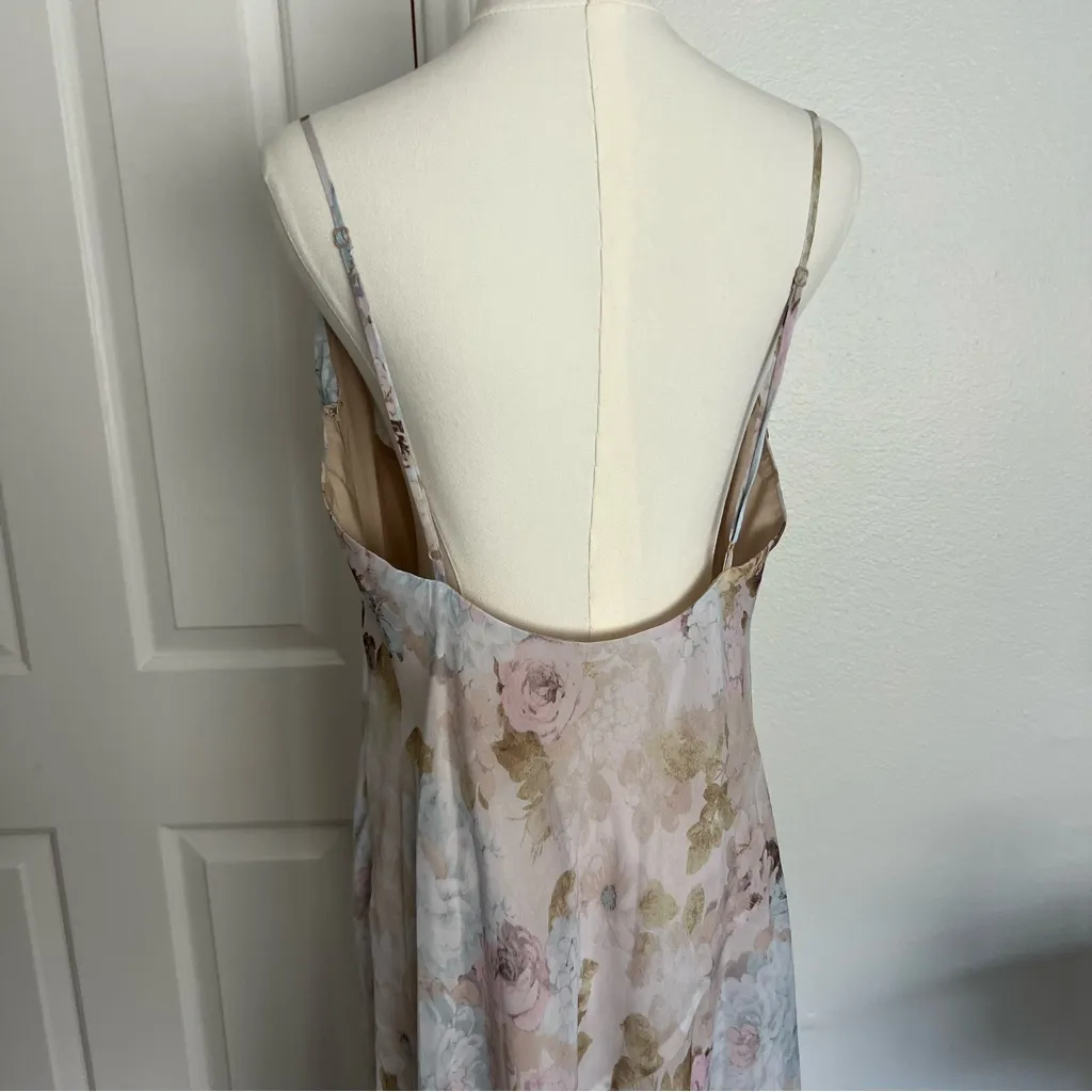 Wayf Womens Rendezvous Cowl Neck Slip Midi Dress - Image 7