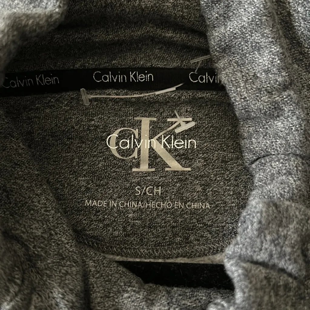 Calvin Klein Women’s Gray Heather Tunic Sweatshirt Cowl Neck‎ Hi-Low Size Small - Image 7