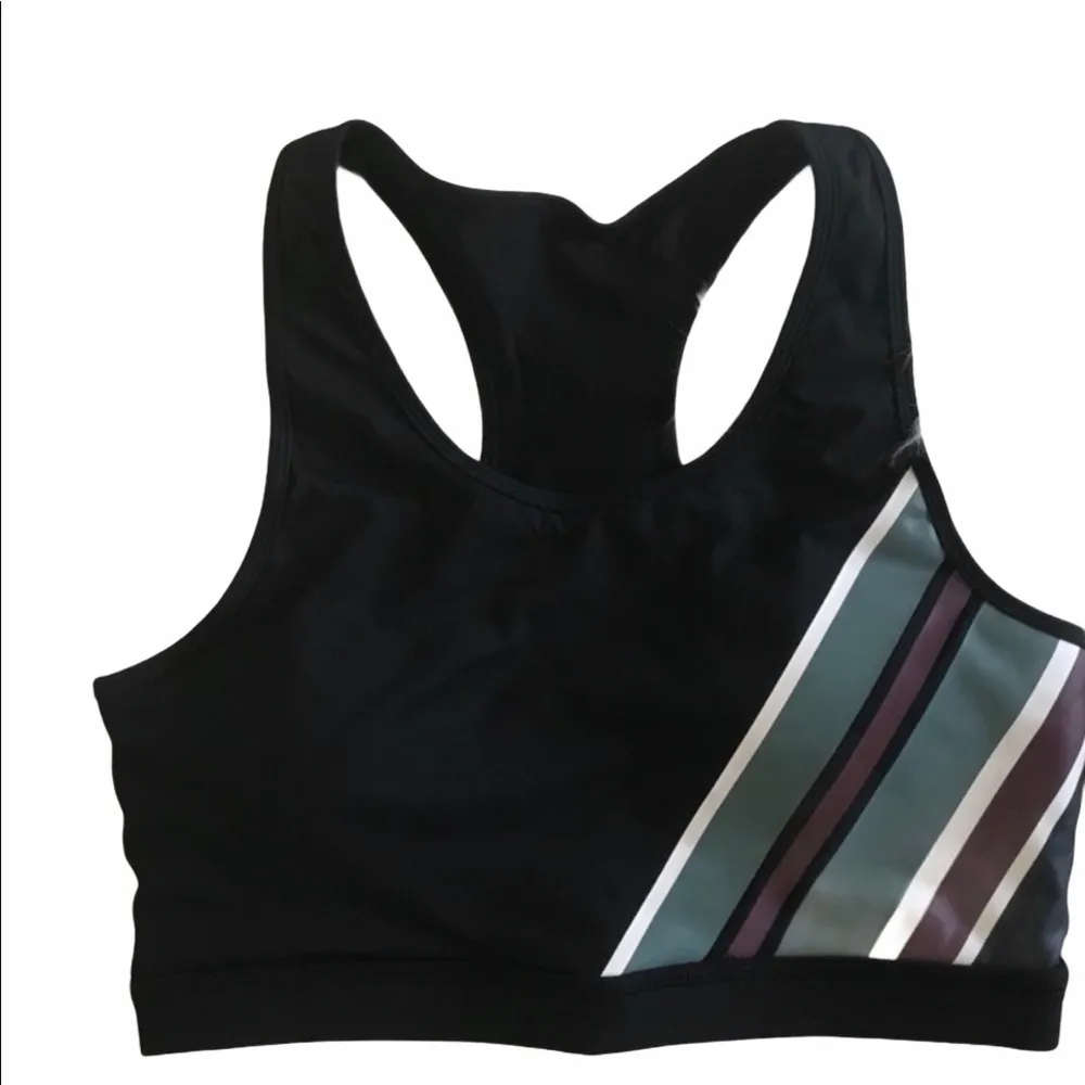 Mono B Color Wrap Racerback Sports Bra Black - Image 7
