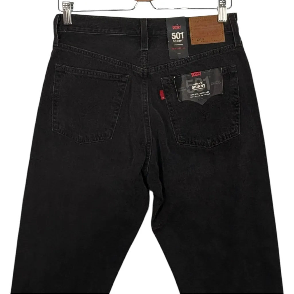 Levi's 501 High Rise Skinny Fit Distressed Jeans Size 27 - Image 5