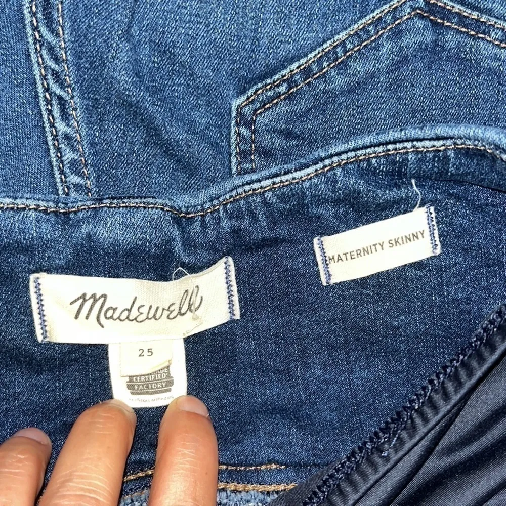 Madewell Maternity Over-the-Belly Skinny Jeans Blue Coronet‎ Wash 25 - Image 8