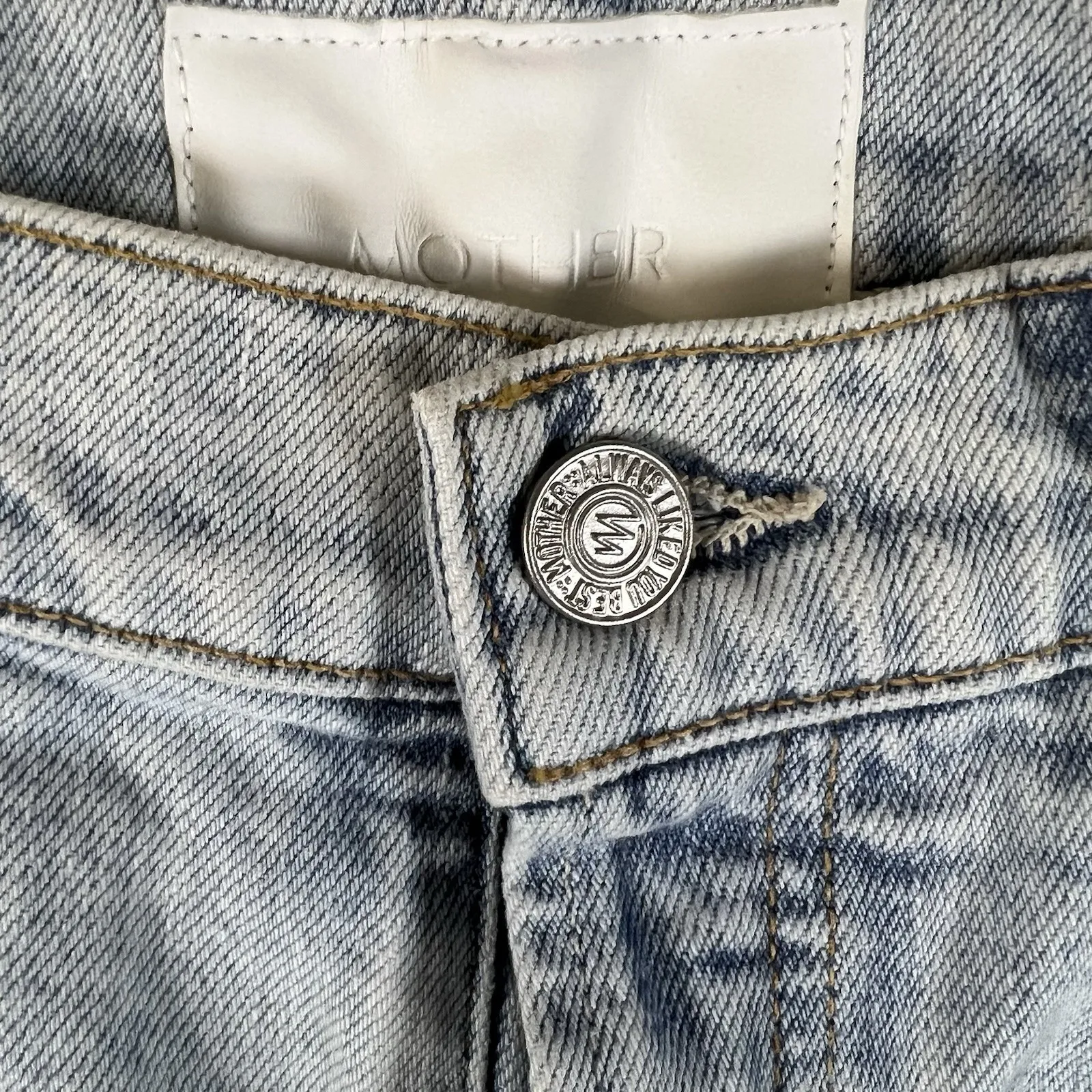 MOTHER SUPERIOR The Tomcat Ankle Fray in Save By The Bell Sz 29 Designer Boho Blue - Image 5