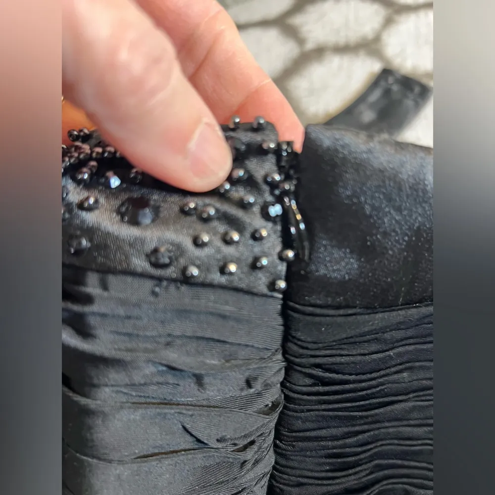 Party dress Black Beaded Halter Dress by Laundry by Shelli Segal sold at Saks - Image 8