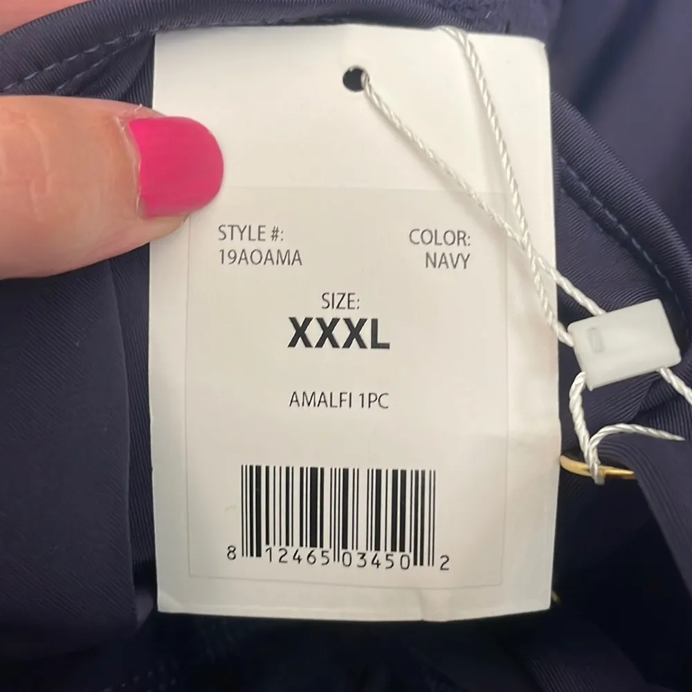 Andie‎ The Amalfi One Piece Swimsuit Navy plus size XXXL NWT - Image 7