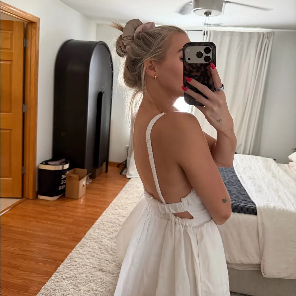 Eggie Cecilia Midi Dress White - Image 3