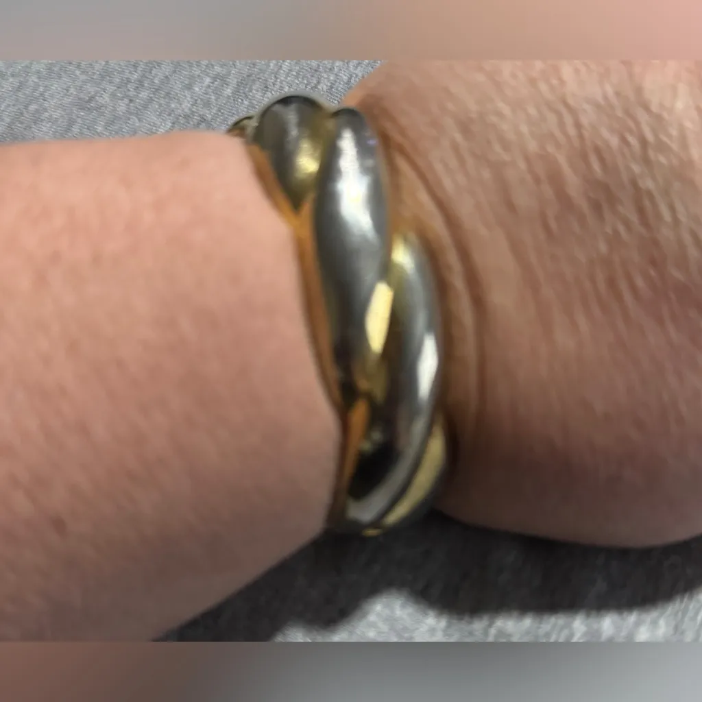 Gold and Silver Twisted Ring - Image 3