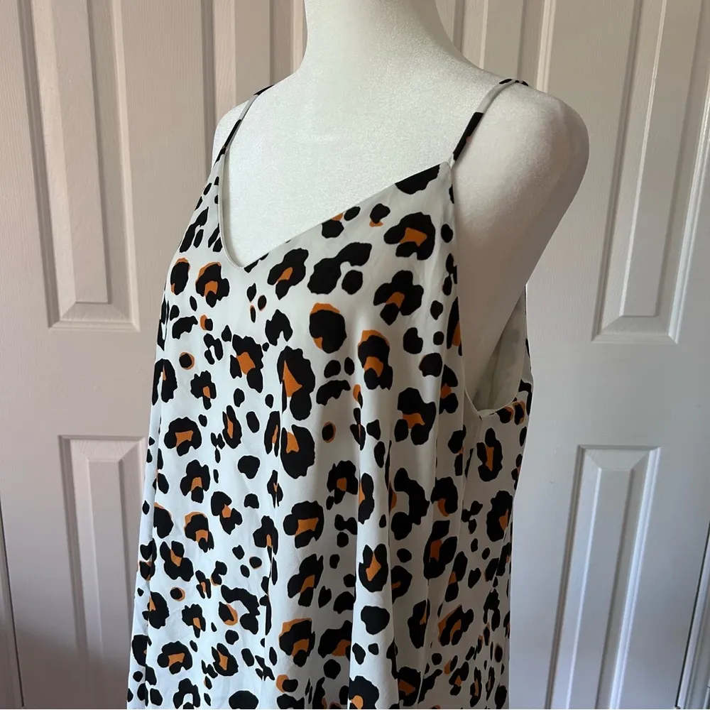 Peach Love California | Cheetah Print Slip Dress With Pockets | Size Large - Image 3