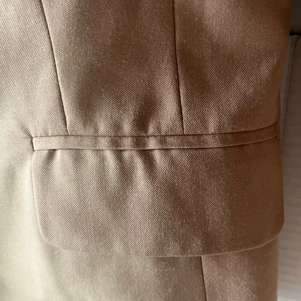 Merona  (S) KHAKI BLAZER FULLY LINED‎ pre-owned - Image 4