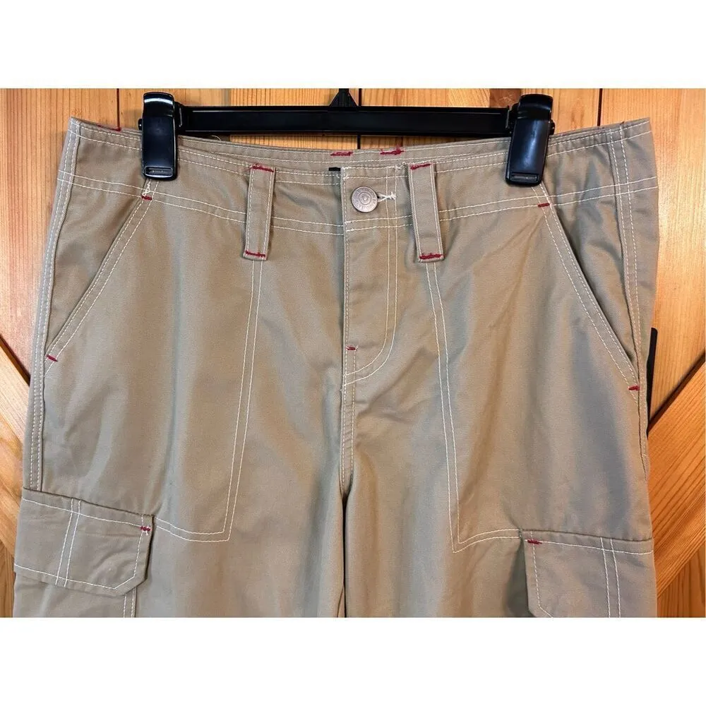 True Religion Women's Military Cargo Pants Beige Travertine SZ 29 NWT $139 (3890 - Image 4