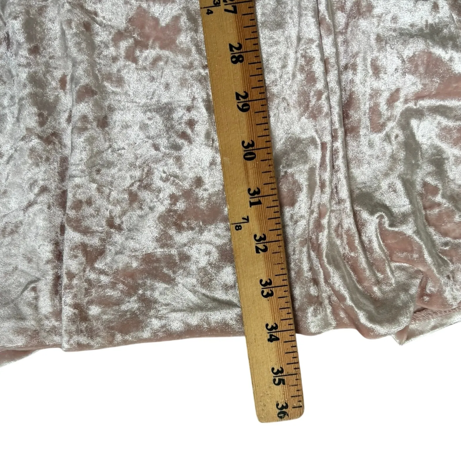 Calvin Klein Crushed Velvet Mini‎ Slip Dress Sz 8 Pink Soft Girl Coquette Preppy - Image 6