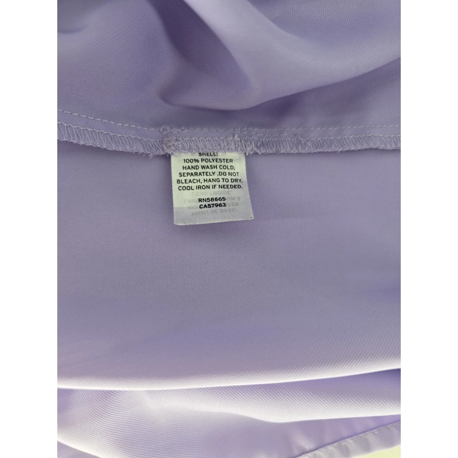 Open Edit Mock Neck Long Sleeve Lilac Purple Top Size‎ Small - Image 4