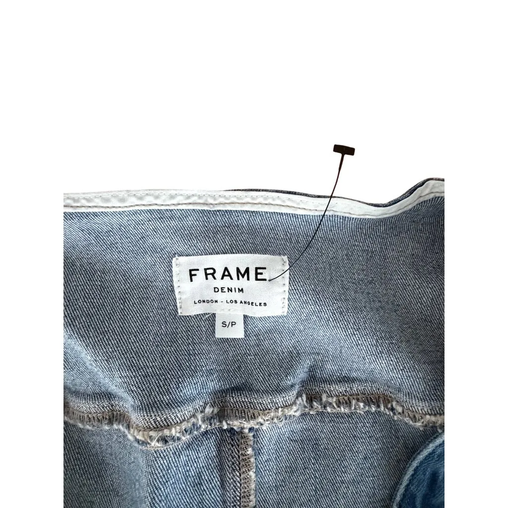 FRAME Women’s Blue Denim Buttoned Jumpsuit Size Small - Image 12