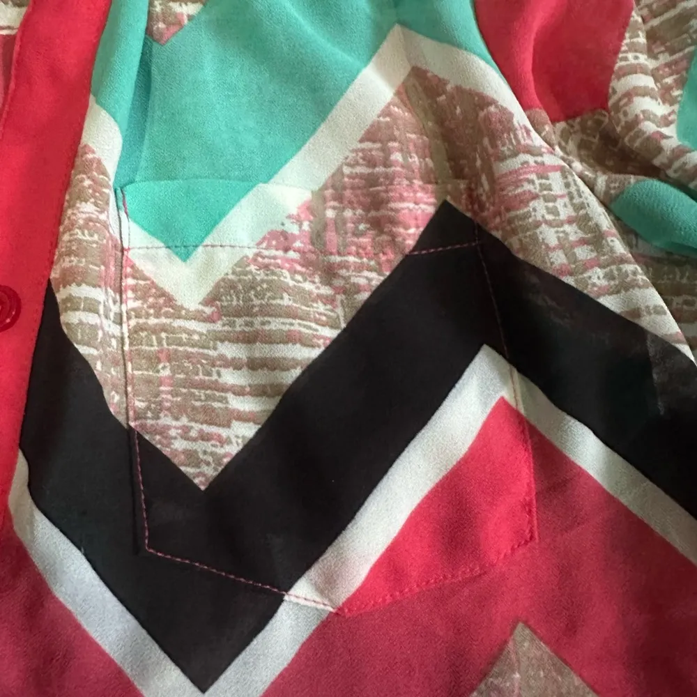 My Michelle Vibrant Pink and Subtle Gray Top - Image 4