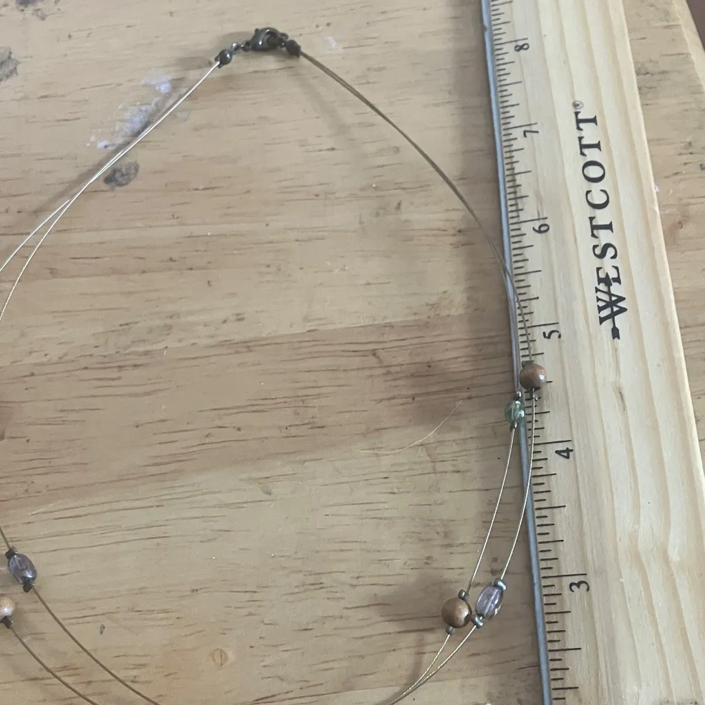 Bohemian Beaded Necklace with Square Pendant - Image 4