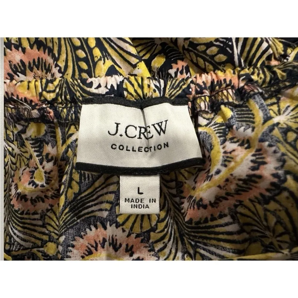 J.Crew Collection Oahu V-neck Tiered Maxi in Dandelion Swirl Tank Dress Large L - Image 5