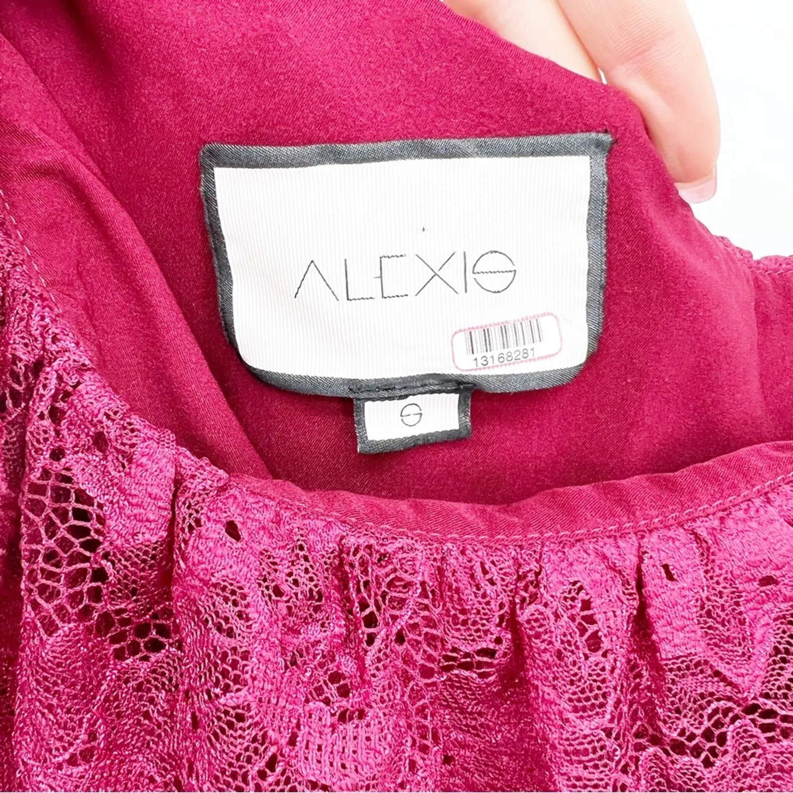 Alexis llana One Shoulder‎ Ruffle Lace Bodycon Mini Dress S - Image 6