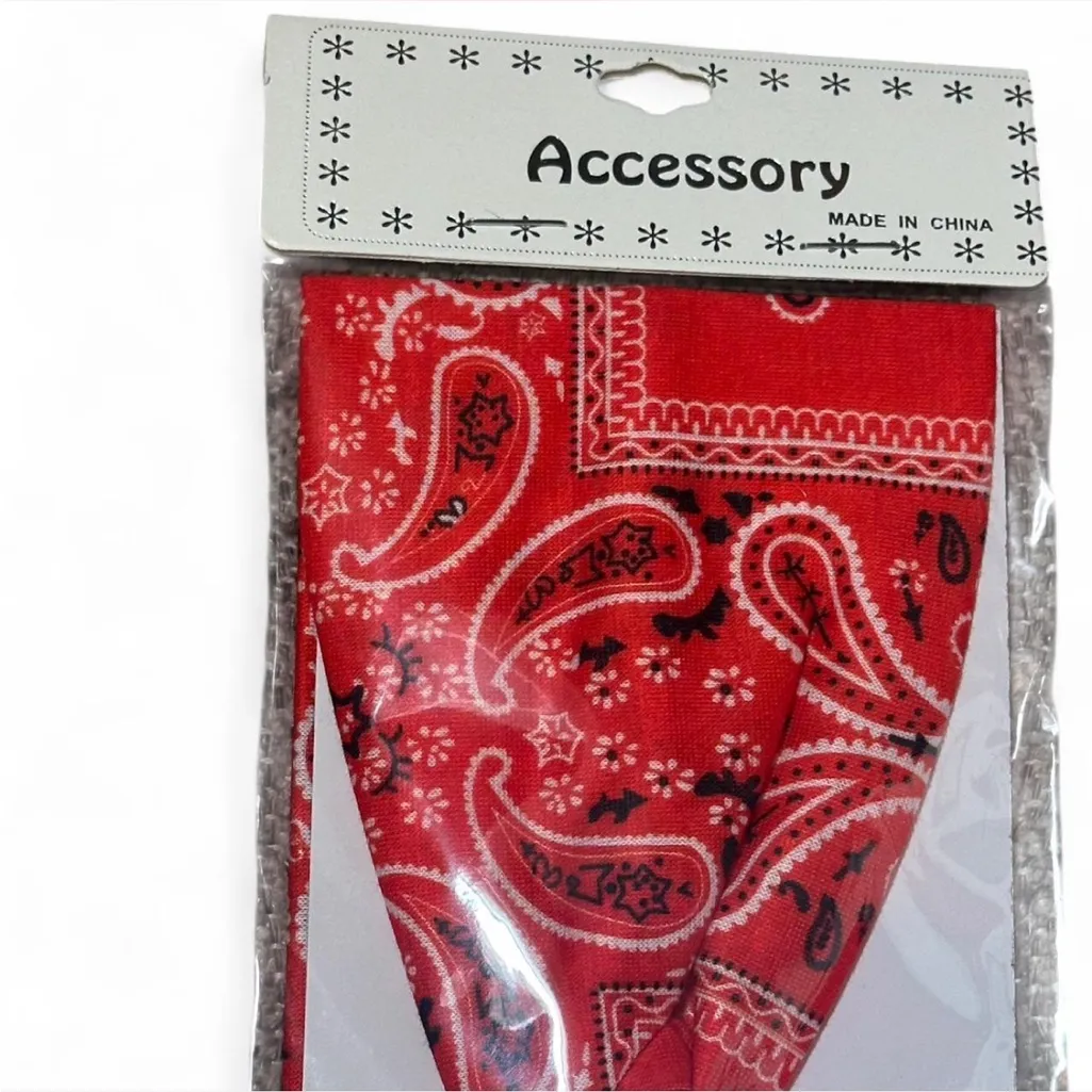 Twisted Knot Stretch Headband‎ Red - Image 3