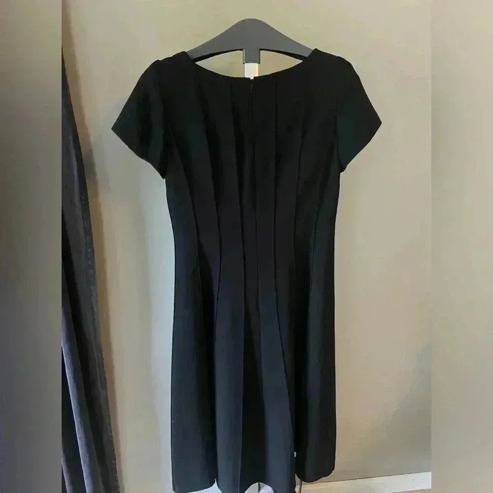 Vintage Anne Klein Long Sheath Dress Women's Size 6 Petite  Zip Back Lined‎ - Image 9