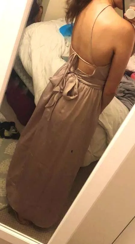 Hello Molly Mauve Halter Top With Two Slits - Image 3