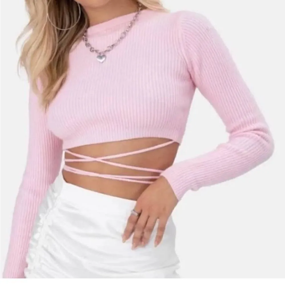 Adika rib knit cropped sweater - Image 2