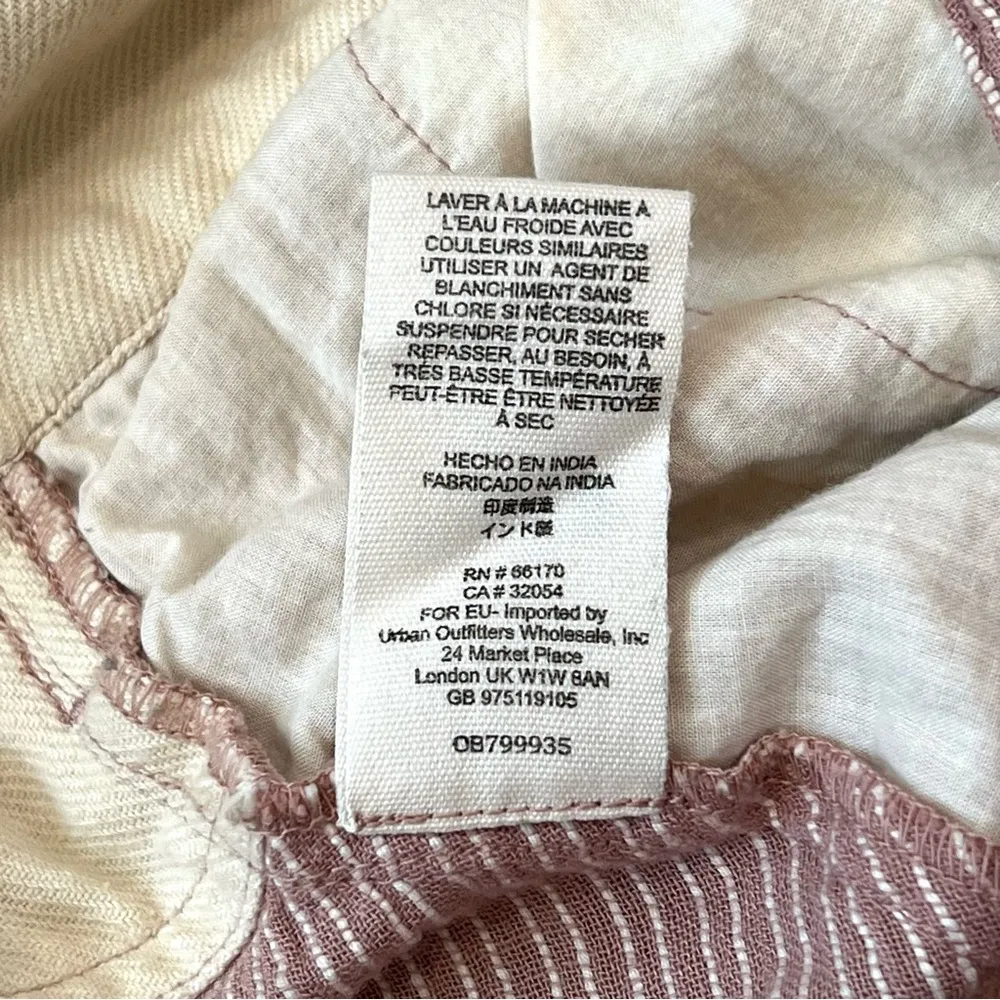 Rumors Yarn Dye Harem Pants Red Stripe High Waist Tie Belt Size 2 - Image 16