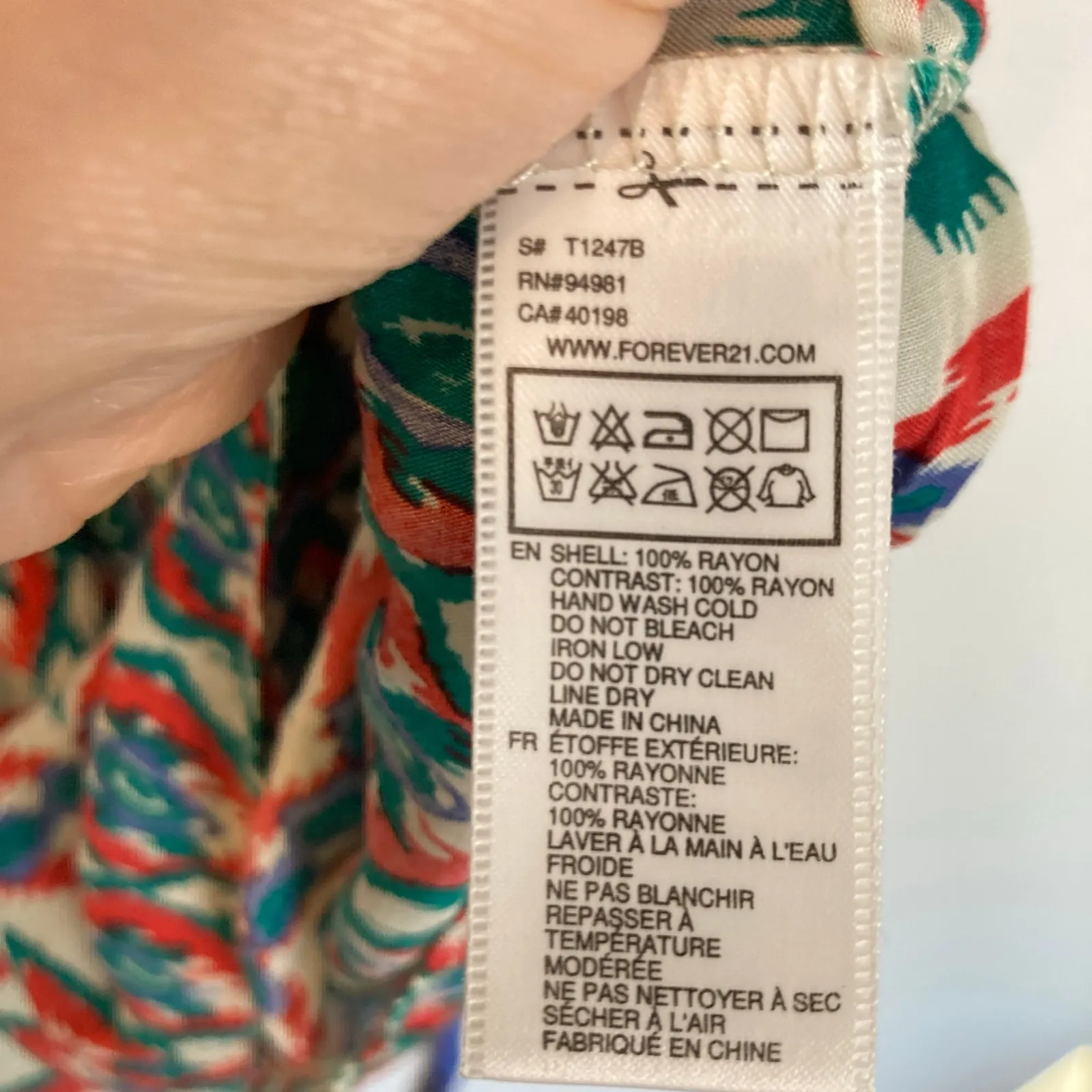 Y2K Forever 21 Juniors S Multicolor Tribal Babydoll Long Tank Top Southwest Boho - Image 9