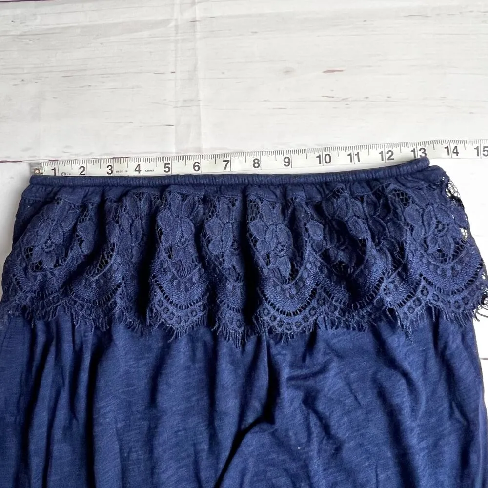 New York & Company Navy Women's Tube Top Blouse Sz XS - Image 8