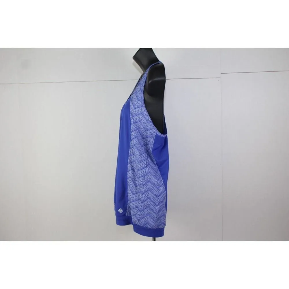 Prana Athletic Tank Top Women's Size M Blue - Image 4