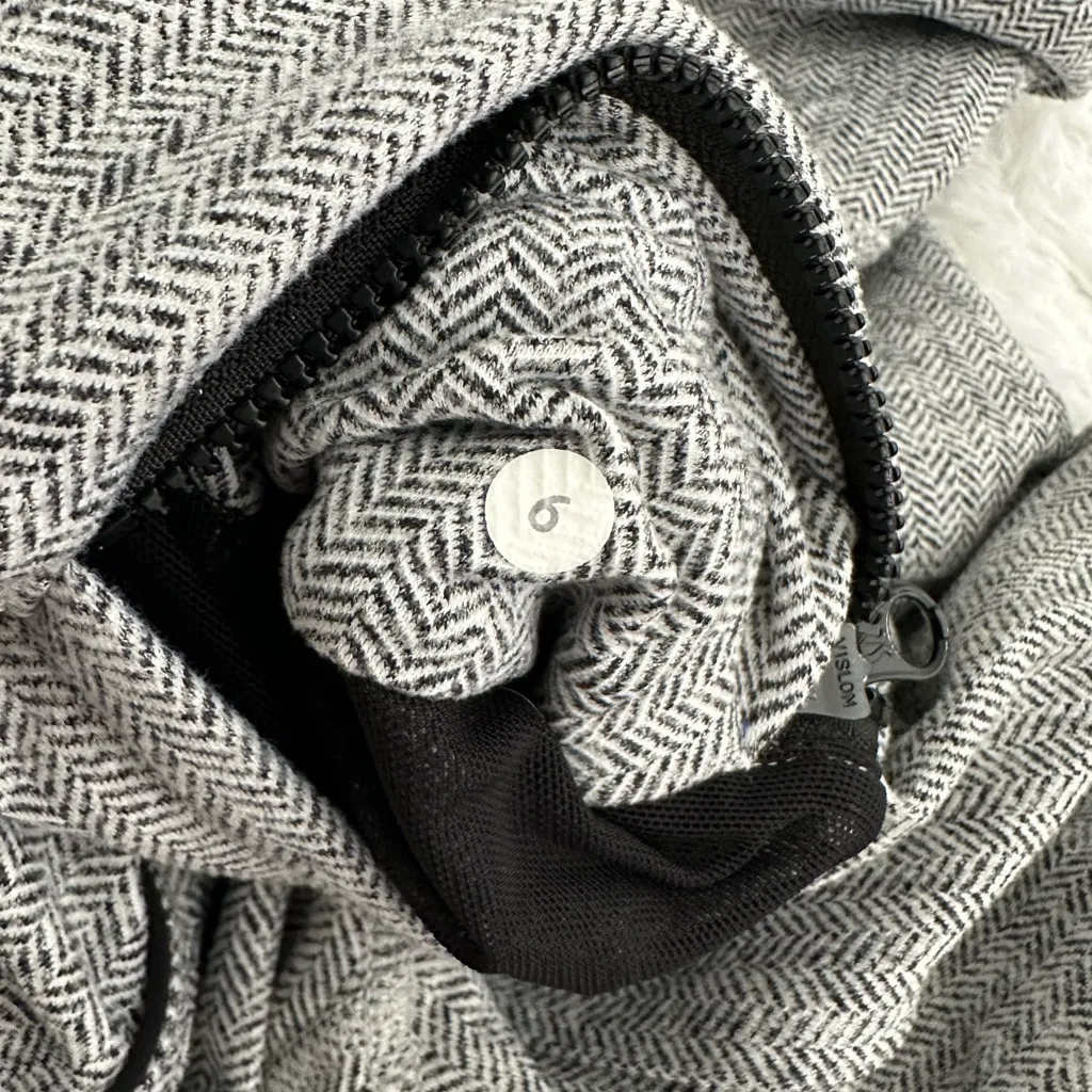 Lululemon Asana Herringbone Full Zip Athletic Women's Jacket Sz‎ 6 - Image 4